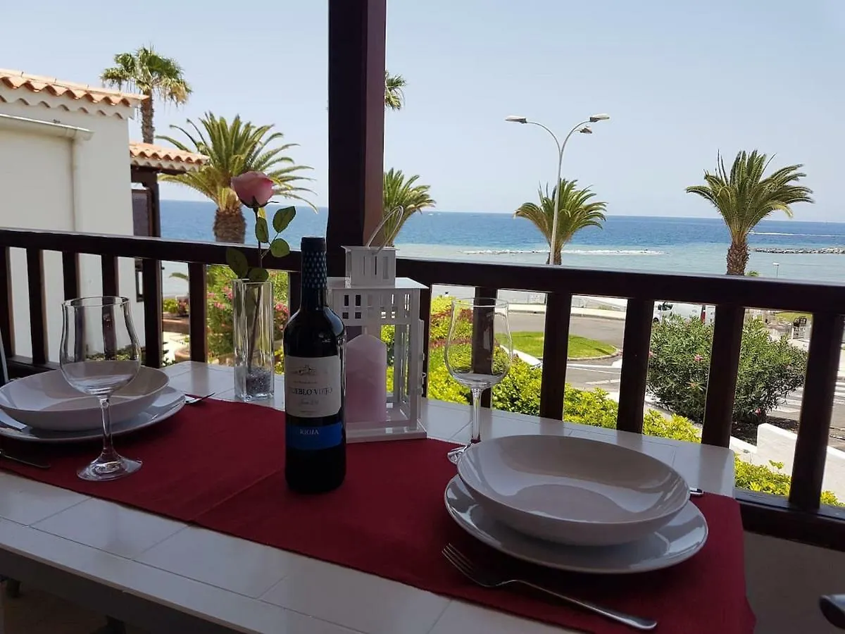 Playa Del Duque In 1St Sea Line Directly On The Beach, Heated Pool, Wifi, Balcony Daire Costa Adeje